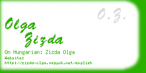 olga zizda business card